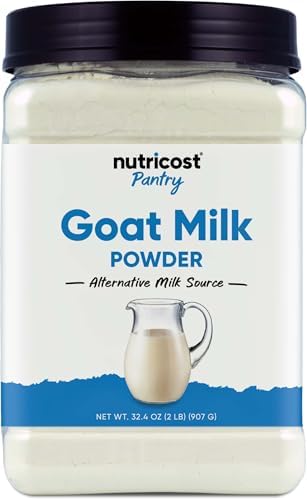 Nutricost Goat Milk Powder 2 LB Unflavored - Gluten-Free, Non-GMO