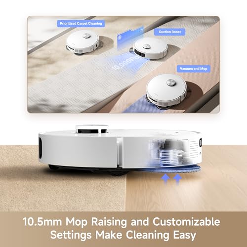 Ultra Gen 2 Robot Vacuum and Mop for Pet-Friendly Cleaning, with Advanced Features