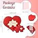 Grarry Will You Be My Girlfriend, Valentines Proposal Gift Ideas with Rose Petals, Unique Acrylic Puzzle Piece Sign with Hidden Message, Romantic Valentine Heart Shaped Card Decor, US Patent Pending