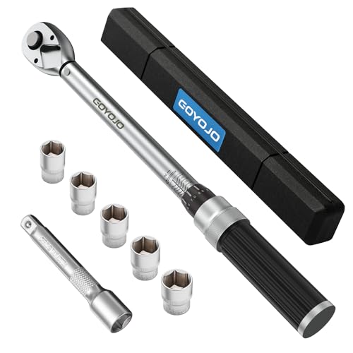 GOYOJO トルクレンチ プレセット型 ダイヤ交換用7点セット 差込角(1/2インチ) 20-210N.m 両回転対応 トルク精度 ±3% 自動車用、自電車、オートバイ、機械の整備 タイヤ交換 作業工具 ( 20-210N.m 7点 )