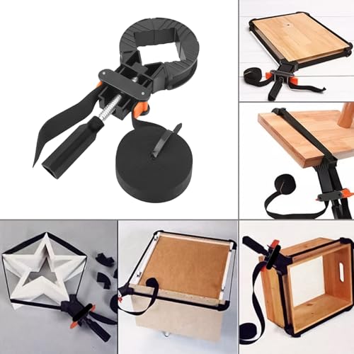 Rahmenspanner mit 4 m Langem Nylon Gurt, Einstellbarer Rahmenspanner mit 4 Spannbacken, für professionelle Handwerker und Heimwerker