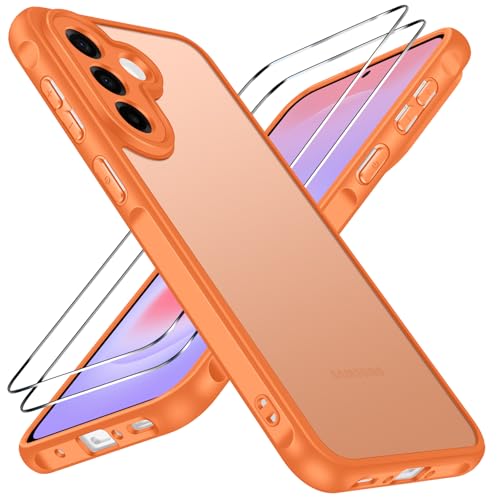 ivoler Coque Mat pour Samsung Galaxy A37 5G avec 2 Pièces Verre Trempé, [Protection Antichoc...
