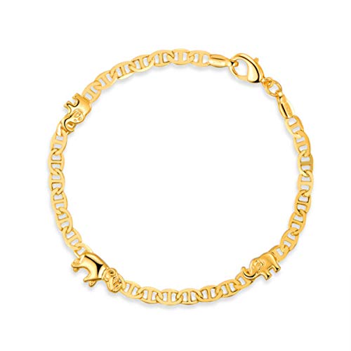 Sevil 18K Gold Plated Elephant Anklet 10