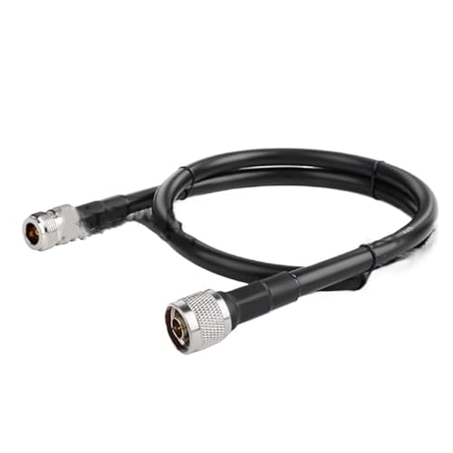 QYZLVCES(���X) PL259 UHF N-N�I�X���XRG213�P�[�u��50-7�����P�[�u������144�ґg�����g��AP�A���e�i��(1M,N Male-N Female)
