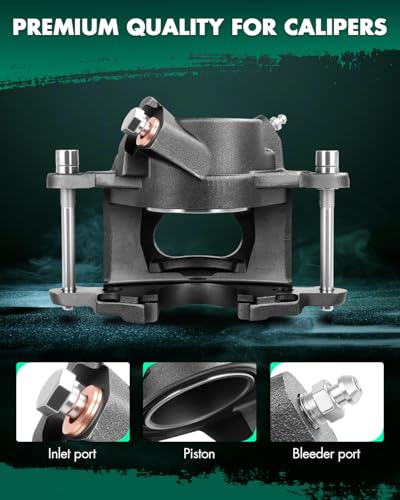 Image of SCITOO 184040 184039 Front Left & Right Disc Brake Calipers Assembly Without Bracket For Buick For Skylark 1969-1972,For Chevy For Chevelle 1969-1972,For Chevy For El Camino 1971-1972