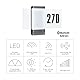 Steinel Hausnummernleuchte L 270 digi SC Connect, Sensor, beleuchtete Hausnummer, dimmbar, App Steuerung, Zeitplan, 7.8 W, 3000 K, Anthrazit