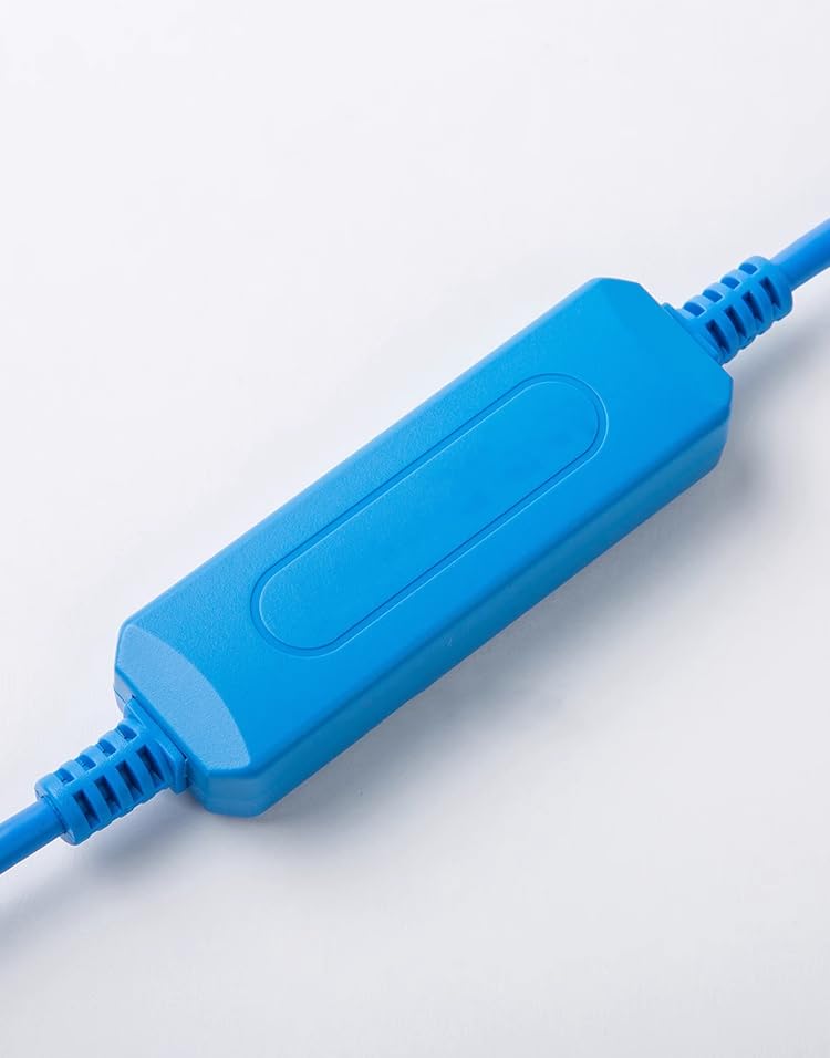 Câble de programmation PLC TSXPCX1031 Série Twido RS232 Câble de téléchargement série plaqué or durable Bleu 3 m