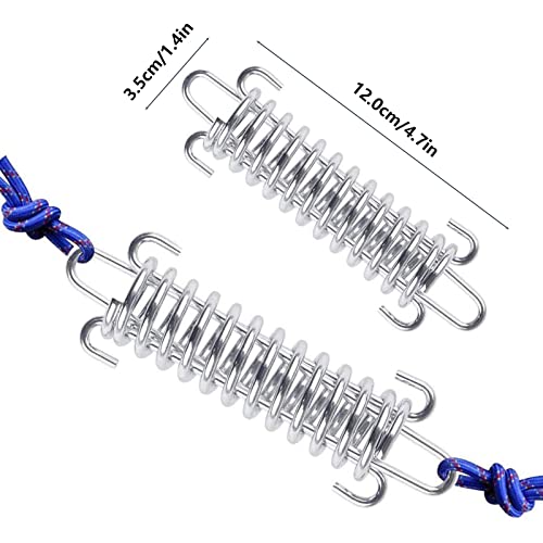 Haute Résistance Ressort Boucle 4 Pièces Ressort en Acier pour Auvent Tendeur Ressort Tendeur Accessoires De Tente De Voyage Boucles À Ressort pour Tente pour Tente Le Camping en Plein Air Randonnée - Image 4