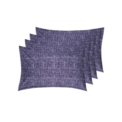 Image of Wakefit 100% Cotton Pillow Cover Set of 4 | 200 TC Soft & Breathable Pillow Cases | Standard Size 18 x 27 Inch | Skin Friendly, Durable & Gentle Machine Washable | Mambo