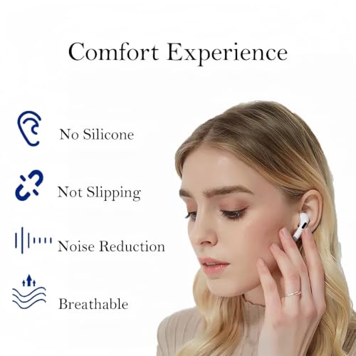 Image of Vsagie 4 Pairs Extra Small Memory Foam Ear Tips for AirPods Pro 1st & 2nd Gen, No Silicone Eartips Pain, Better Noise Cancellation, Replacement Buds with 3 in 1 Cleaner Kit, Fit in Charging Case,Black