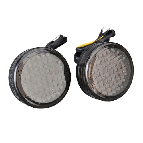 Clignotant LED moto feu ambre rond anti-vibration pour ATV avant arrière