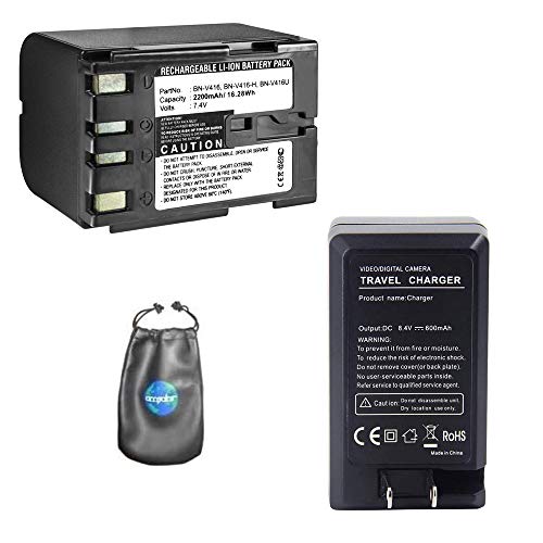 Batterie BN-V416 pour JVC et son chargeur : capturez vos voyages sans limite