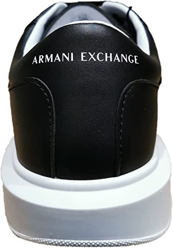 Image of Armani Exchange Mens Thick Sole Leather Sneakers