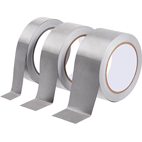 Image of Amylove 3 Roll Double Conductive Fabric Tape Cloth Conductive Adhesive Tape Roll(1in x 65ft, 1.5in x 65ft, 2in x 65ft)