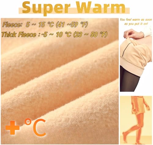 Arkim Fleece Lined Tights S/M/L Crotch 1 Seam Line True Translucent Thermal Tights Winter Leggings Pantyhose Sheer Tights4