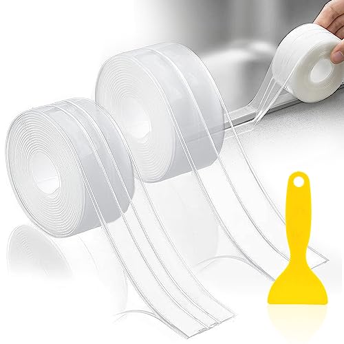 YushengTai Selbstklebende Sockelleiste - TPE Flexibel Schneidbar 4cm X 6m Weiß