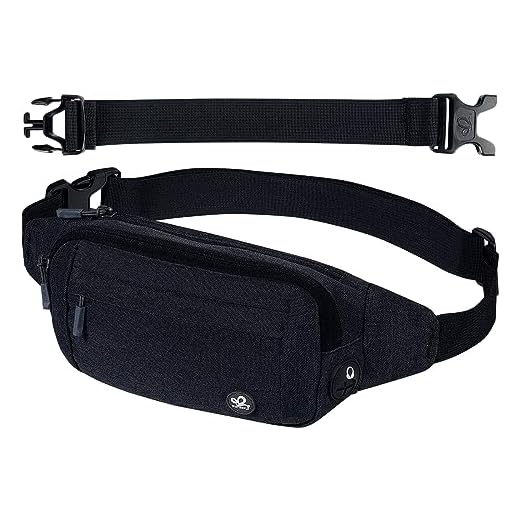 WATERFLY Fanny Pack Waist Bag: Small Hip Pouch Bum Bag Fannie Pack Phanny Fannypack Waistpack Bumbag Beltbag Sport Slim Fashionable for Jogging Hiking Hiker Woman Man