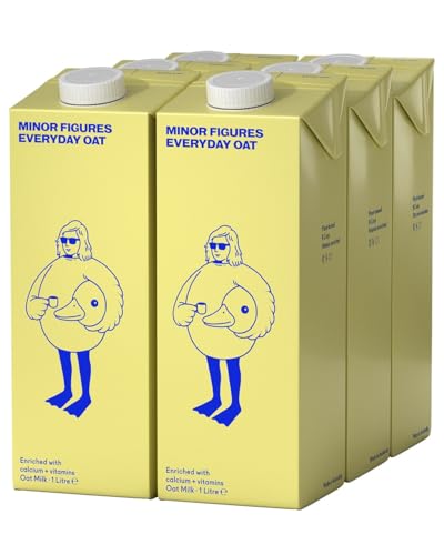 Minor Figures Everyday Oat – Oat Milk Fortified with Vitamins & Minerals – No Added Sugar – Made in Australia – Plant-based – Vegan – Long Life(6x1L)