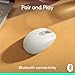 Logitech M196 Bluetooth Wireless Mouse, Compact and Portable Mouse for Laptops, Tablets and More, 12-Month Battery, Smooth Tracking, Compatible with PC and Mac, Windows and macOS - Off White