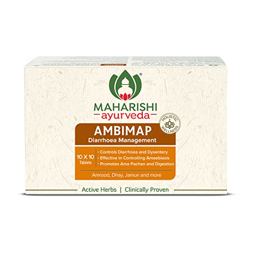 Maharishi Ayurveda Ambimap |Diarrohea | Dysentries | Stomach Pain | 100 Tablets Pack of 1