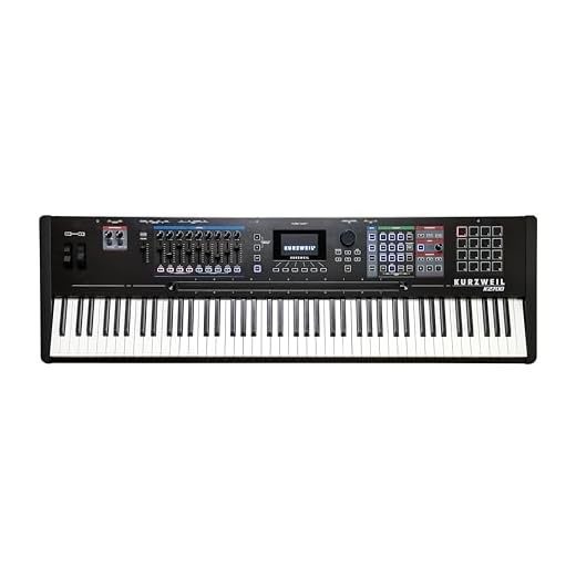 Kurzweil Estación de trabajo Sintetizador K2700, síntesis V.A.S.T, 256 voces, 88 teclas con mecanismo de martillo y Aftertouch