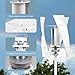 VNATWGOO Wind Turbine Generator Kit, 12V 24V 3000W Wind Power Generator, 3 Spiral Blades Vertical Wind Power,Wind Maglev Generator,12V