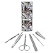 Wolf Pack Baby Wolves Snow Mountains Pattern Stainless Steel Manicure Pedicure Grooming Beauty Care Travel Kit