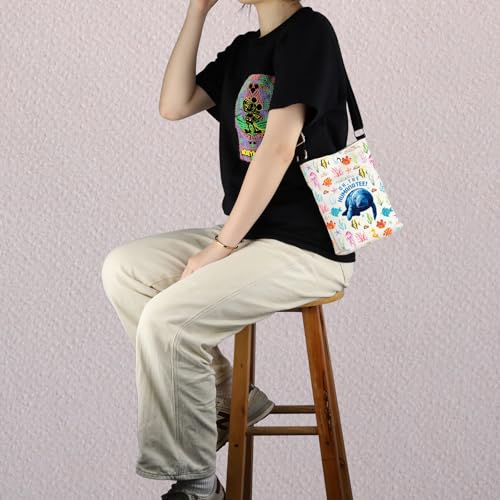 Funny Manatee Crossbody Bag Manatee Lover Bag Manatee Mom Gift Sea Cow Gift Sea Animal Gift4