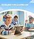 Bywulanda Upgrade USB Typ C Kinder Kopfhörer für die Schule, 94 dB sichere Lautstärke begrenzt, HD-Stereo-Sound, Faltbare, leichte On-Ear-Kopfhörer für Jungen/Mädchen/Studenten/Tablet/Reisen