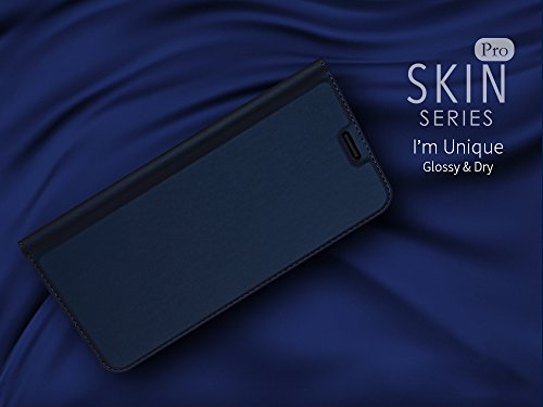 Custodia OnePlus 5 Blu, ivencase Cover a di PU