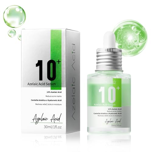 Yooyan Azelaic Acid 10+ Hyaluronic Serum, 30 ml Facial Serum for Sensitive Skin, Hyaluronic Acid, Niacinamide, Natural Colour, Invisible Anti-Redness Protection, Soothed Skin (30 ml / 1.01 fl oz.)