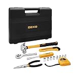 DEKOPRO 65 Pieces Tool Set General Household Hand Tool Kit with Storage Case Plastic ToolBox - Image 6