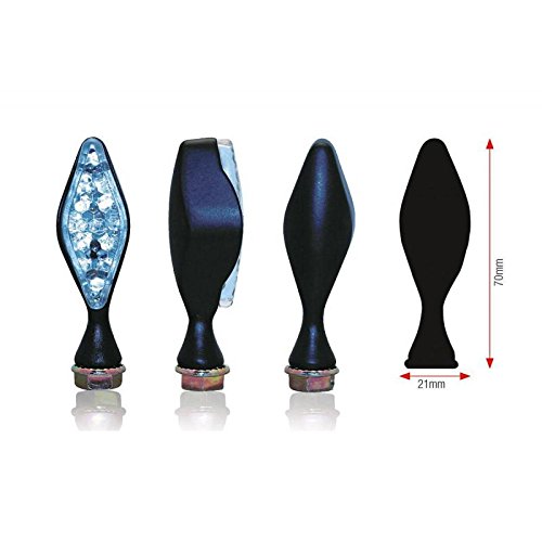 Bihr Clignotants Losange Led Noir Universel