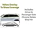 BOGAR TECH DESIGNS Side Window Chrome Delete Overlay Film Compatible with Jeep Grand Cherokee 2014-2021, Gloss Black