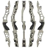 21' Archery Recurve Bow Riser ILF Bow Riser Handle Takedown Bow Grip Aluminum Alloy Bow Riser Right Handed (Earth)