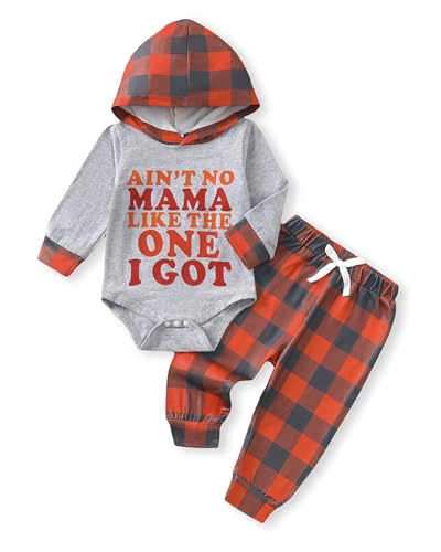 Image of NZRVAWS Newborn Baby Boy Clothes Infant Boy Clothing Hoodie Sweatshirt Long Pants Outfit Set Fall Winter 0-18M