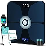 RiteScale Smart Weight Scale for Body Weight with Mobile App | Tri-Color Breathing Light | Digital Weight Scale for BMI, Body Composition, Muscle & More