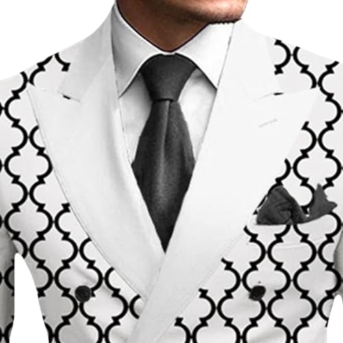 Print Plaid Blazers for Men Stylish Banquet Slim Suit Jacket Business Versatile Performance Sport Coat4