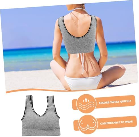 Breathable Womens Sports Nylon Shockproof Fitness Tank Top for Yoga Running Tennis Supportive and Comfortable Sportswear 8