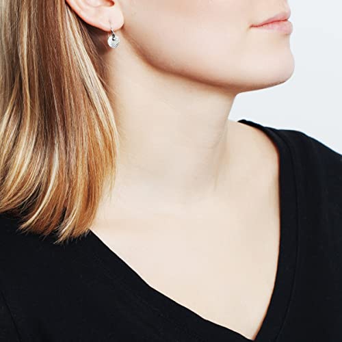 Silpada 'Mini Crystal Disc' Drop Earrings With Crystals In Sterling Silver #TOP2