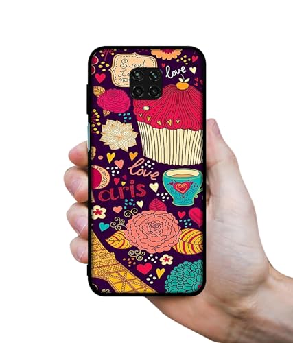 Image of Paris Flower Love Design Premium 2D Printed Metal Back Case Cover for Mi Redmi Note 9 Pro /Note 9 Pro Max /Poco M2 Pro