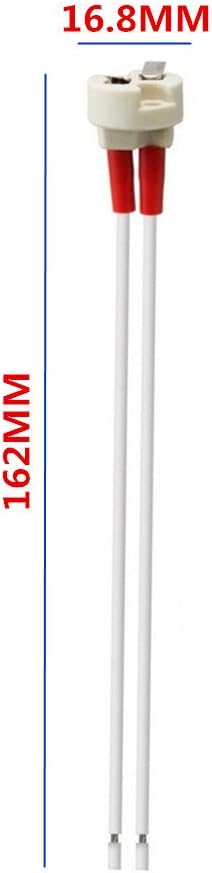 MR16 GU5.3 GY6.35 Lamp Socket, Common to Miniature Bi-Pin Base G4 G6.35 GX5.3 GZ4 MR11, LED Halogen Incandescent Led Socket Ceramic Body Lamp Holder (12-Pack) (20-Pack)