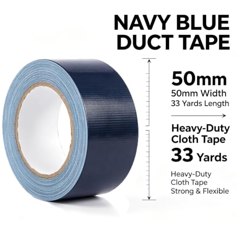 Image of Heavy Duty Duct Tape 2 Inch X 33 Yards Navy Blue