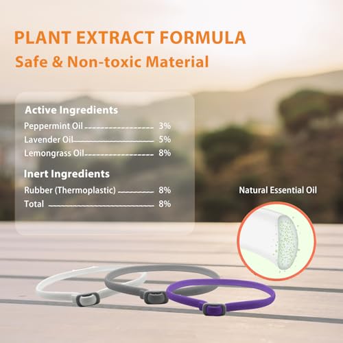 Pets4Luv Floh & Zecken Halsband für Katzen mit natürlichen ätherischen Ölen | Bis zu 8 Monate Langzeitschutz | Wasserdicht & Verstellbar (bis 48cm) | 3er Pack