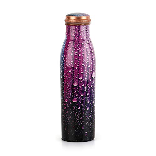 Cello Cop- Pura Good Earth Copper Bottle, 1000 Ml, Dew, Set Of 1