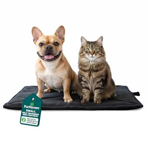FurHaven ThermaNAP Self Warming Cat Mat, Dog Bed for Crates