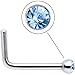 Body Candy Stainless Steel 1.57mm Light Blue Accent Micro L Shape Nose Stud Ring 20 Gauge