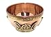 Crystalo - Copper Offering Bowl, 3 Inch Diameter, Great for Altar use, Ritual use, Incense Burner, smudging Bowl, Decoration Bowl, Offering Bowl (Triple Moon)
