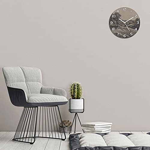 Horloge en verre de sécurité lisible et robuste pour salon moderne - 5