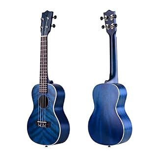 HUIOP uke en Bois,23 Pouces Acoustique Concert Ukulele Ukelele Uke Corps en Contreplaqué Bleu Pont De Touche en Bois D… - Les Beatles, Paul McCartney, John Lennon, RIngo Starr, George Harrison HUIOP uke en Bois,23 Pouces Acoustique Concert Ukulele Ukelele Uke Corps en Contreplaqué Bleu Pont De Touche en Bois D… – Image 4